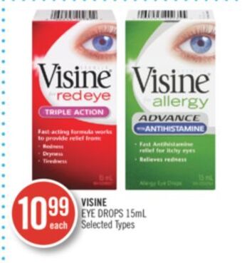 Shoppers Drug Mart Visine eye drops offer