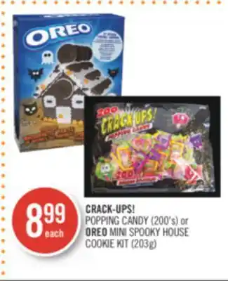 Shoppers Drug Mart Crack-ups! popping candy (200's) or oreo mini spooky house cookie kit (203g) offer