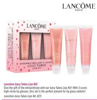 Shoppers Drug Mart Lancôme juicy tubes lips kit offer