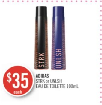 Shoppers Drug Mart Adidas strk or unlsh eau de toilette offer