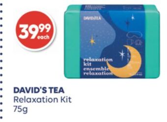 Shoppers Drug Mart David's tea relaxation kit offer