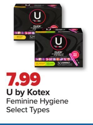 PharmaChoice U by kotex feminine hygiene offer