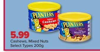 PharmaChoice Planters cashews, mixed nuts offer