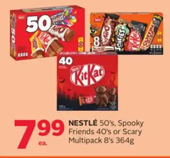 Rexall Nestlé 50' s, spooky friends 40' s or scary multipack 8' s 364g offer
