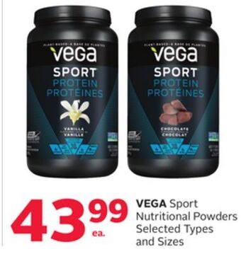 Rexall Vega sport nutritional powders offer