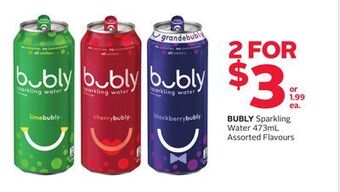 Rexall Bubly sparkling water offer