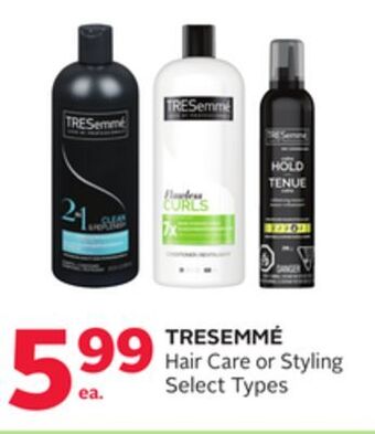 Rexall Tresemmé hair care or styling offer