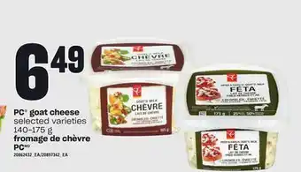 Independent City Market Pc® goat cheese, 140-175 g offer