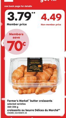 Independent City Market Croissants au beurre délices du marché offer