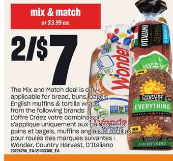 Independent City Market Wonder, country harvest, d'italiano offer