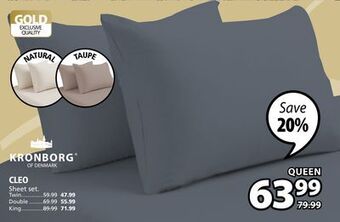 JYSK Cleo sheet set offer