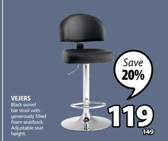 JYSK Vejers bar stool offer