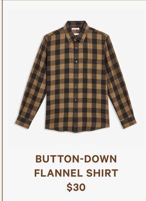 Joe Fresh Button-down flannel shirt offer