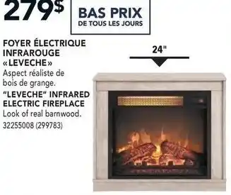 Réno Dépôt "Leveche" Infrared Electric Fireplace offer