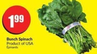 FreshCo Bunch Spinach offer