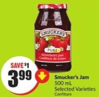 FreshCo Smucker's Jam 500 ml offer