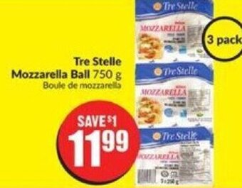 FreshCo Tre Stelle Mozzarella Ball 750 g offer