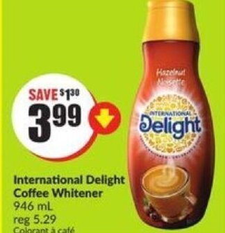FreshCo International Delight Coffee Whitener 946 ml offer
