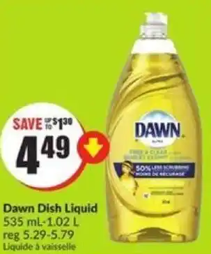 FreshCo Dawn Dish Liquid 535 ml offer