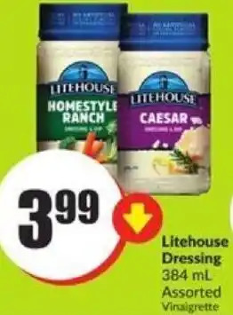 FreshCo Litehouse Dressing 384 ml offer