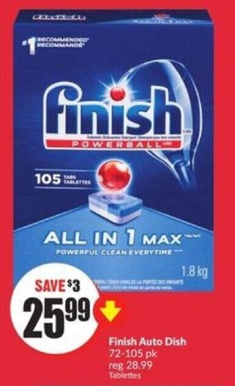 FreshCo Finish Auto Dish 72-105 pk offer