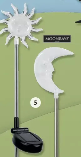 Home Hardware Solar garden stake - sun or moon offer