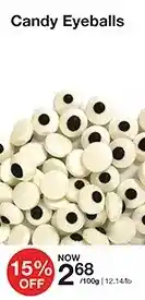 Bulk Barn Candy eyeballs offer