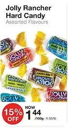 Bulk Barn Jolly rancher hard candy offer