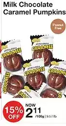 Bulk Barn Milk chocolate caramel pumpkins offer
