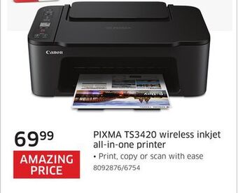 The Source Canon pixma ts3420 wireless inkjet all-in-one printer offer