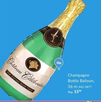 Party City Champagne bottle balloon, 36-in offer