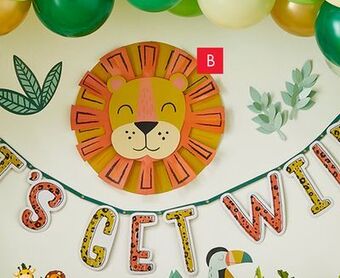 Party City Get wild jungle birthday wall decorating kit offer