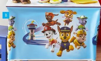 Party City Paw patrol adventures plastic table cover for indoor/outdoor use, 54-in x 96-in offer