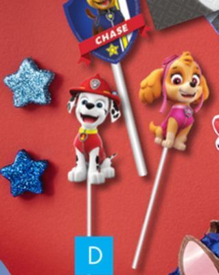 Party City Paw patrol birthday party cake toppers, 6-pk offer