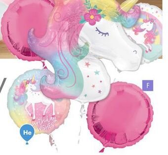 Party City Enchanted unicorn balloon bouquet, 5-pk offer