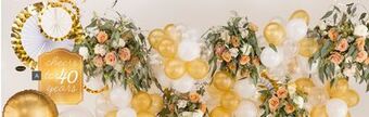 Party City Golden age birthday 40th room decorating kit offer