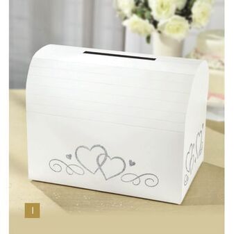 Party City White wedding card holder box offer