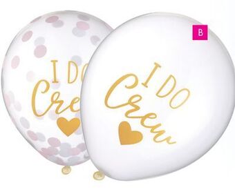 Party City Latex balloons "i do crew" offer
