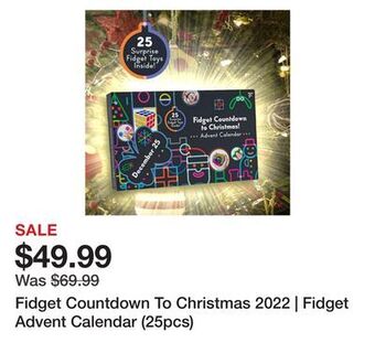 Showcase Fidget countdown to christmas 2022 | fidget advent calendar (25pcs) offer