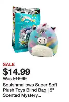 Showcase Squishmallows super soft plush toys blind bag | 5" scented mystery squad offer