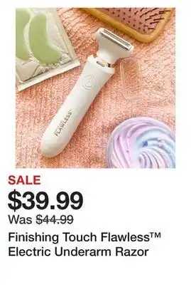 Showcase Finishing touch flawless™ electric underarm razor offer