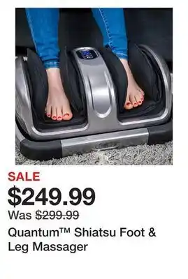 Showcase Quantum™ shiatsu foot & leg massager offer