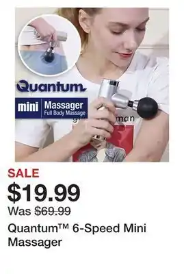 Showcase Quantum™ 6-speed mini massager offer