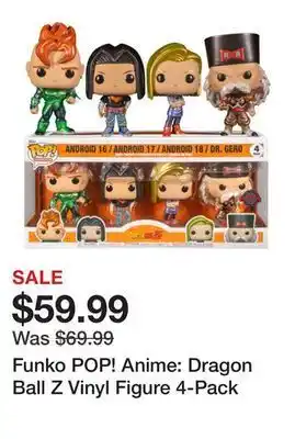 Showcase Funko pop! anime: dragon ball z vinyl figure 4-pack offer