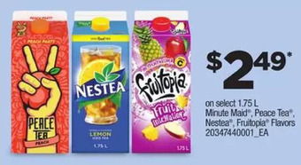 Independent Grocer Minute maid, peace tea, nestea, fruitopia flavors offer