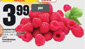 Independent Grocer Raspberries offer