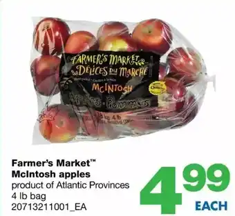 Wholesale Club Farmer's market mcintosh apples offer