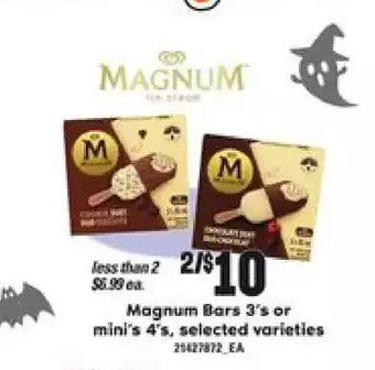 Independent Grocer Magnum bars or mini's offer