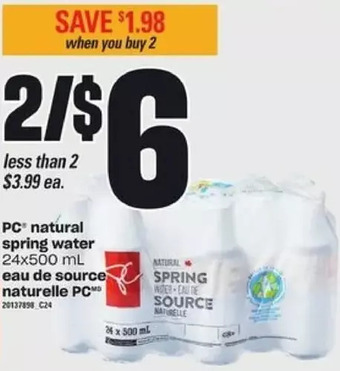 Valu-mart Pc natural spring water offer