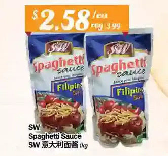 Btrust Supermarket Sw spaghetti sauce offer